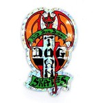 Dogtown Dogtown Prismatic 70's Sticker - 4" - Red Dog