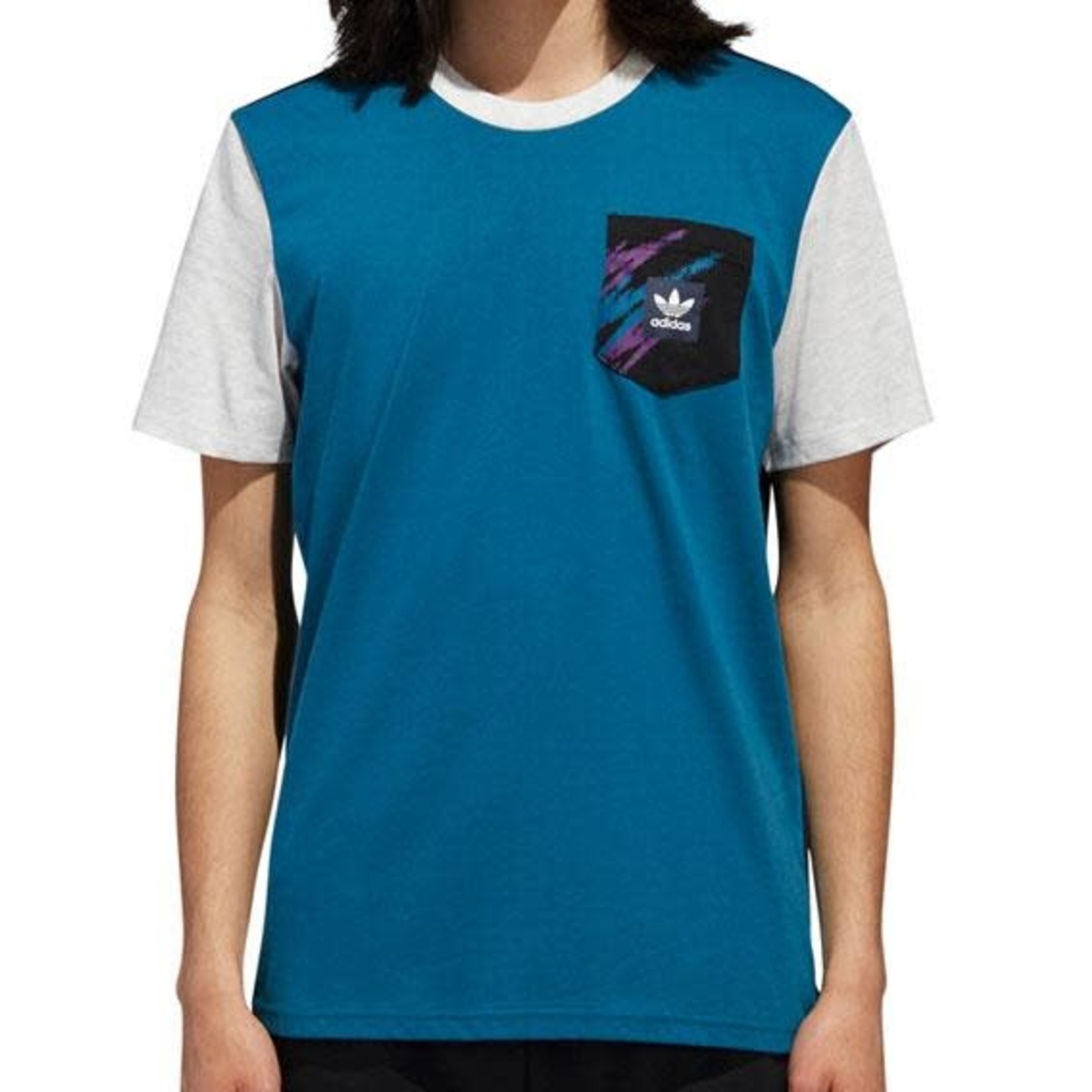 Adidas Adidas TNNS Pocket T-Shirt- Real Teal