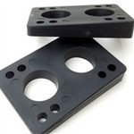 ATTIC ATTIC - Risers Black Soft 1/2" - 3/8" Wedge (set of 2)