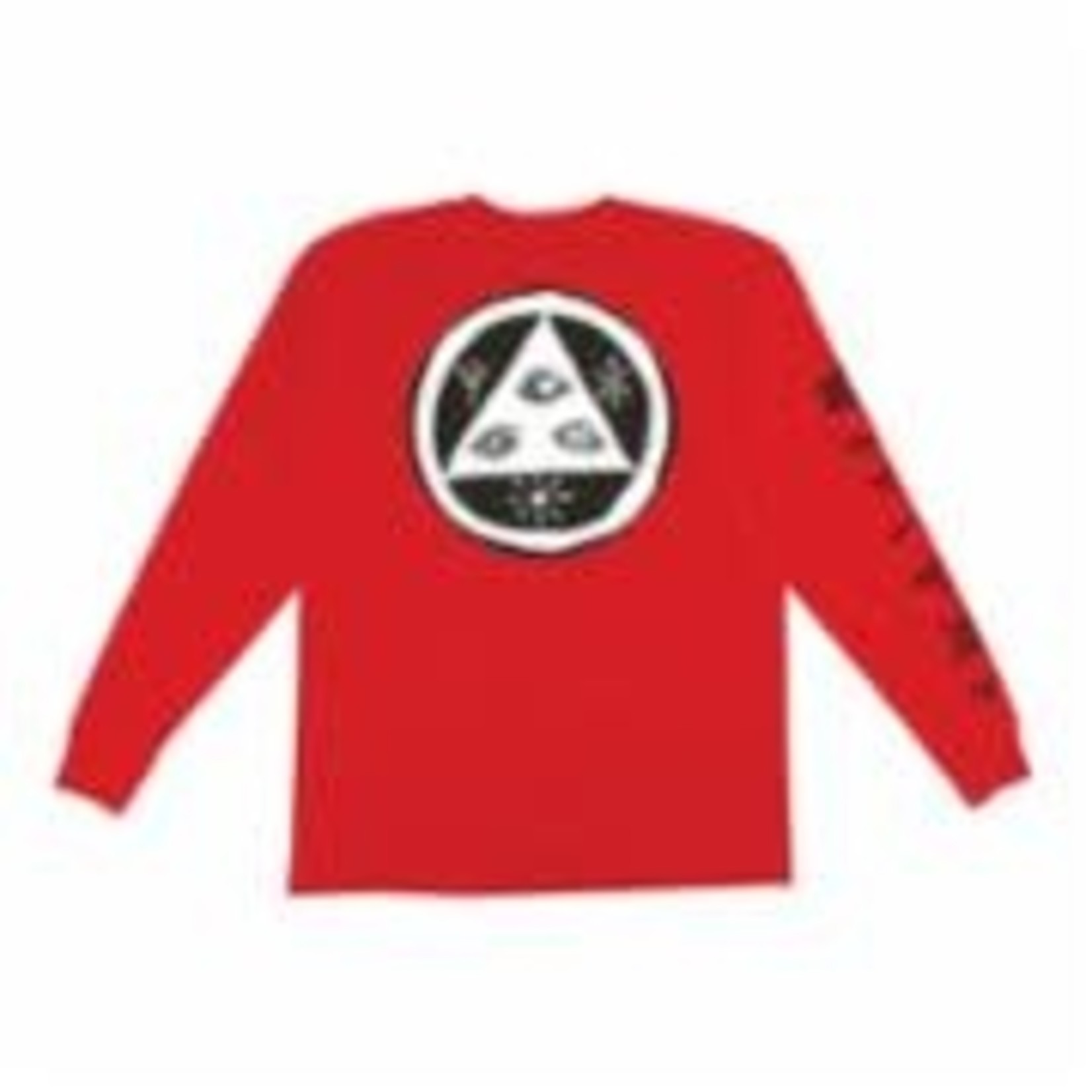 Welcome Skateboards Welcome Tali-Scrawl LS T-Shirt - Red/Black/White -