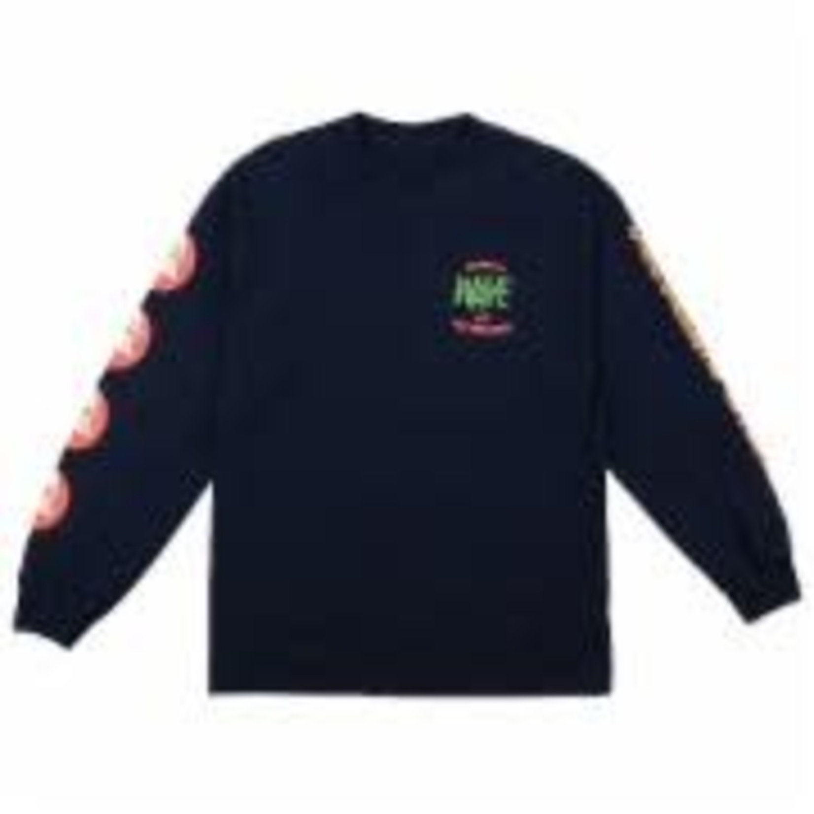 Welcome Skateboards Welcome Waves LS T-Shirt - Navy -