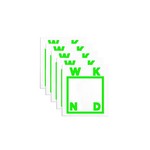WKND WKND Logo Sticker - Neon Green