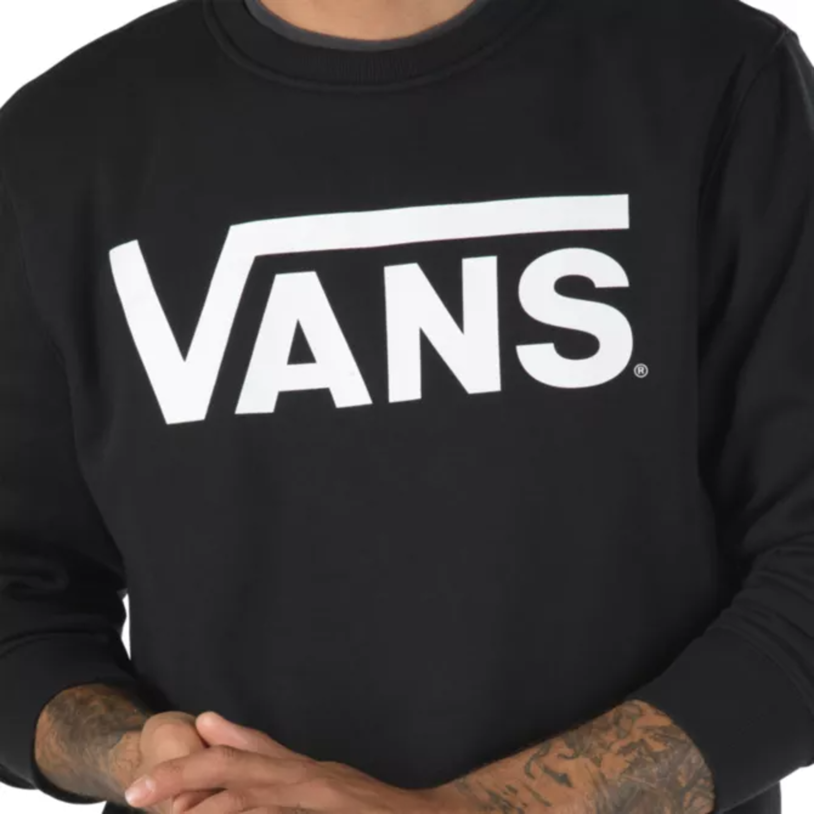 Vans Vans Classic Classic Crew Sweatshirt - Black/ White