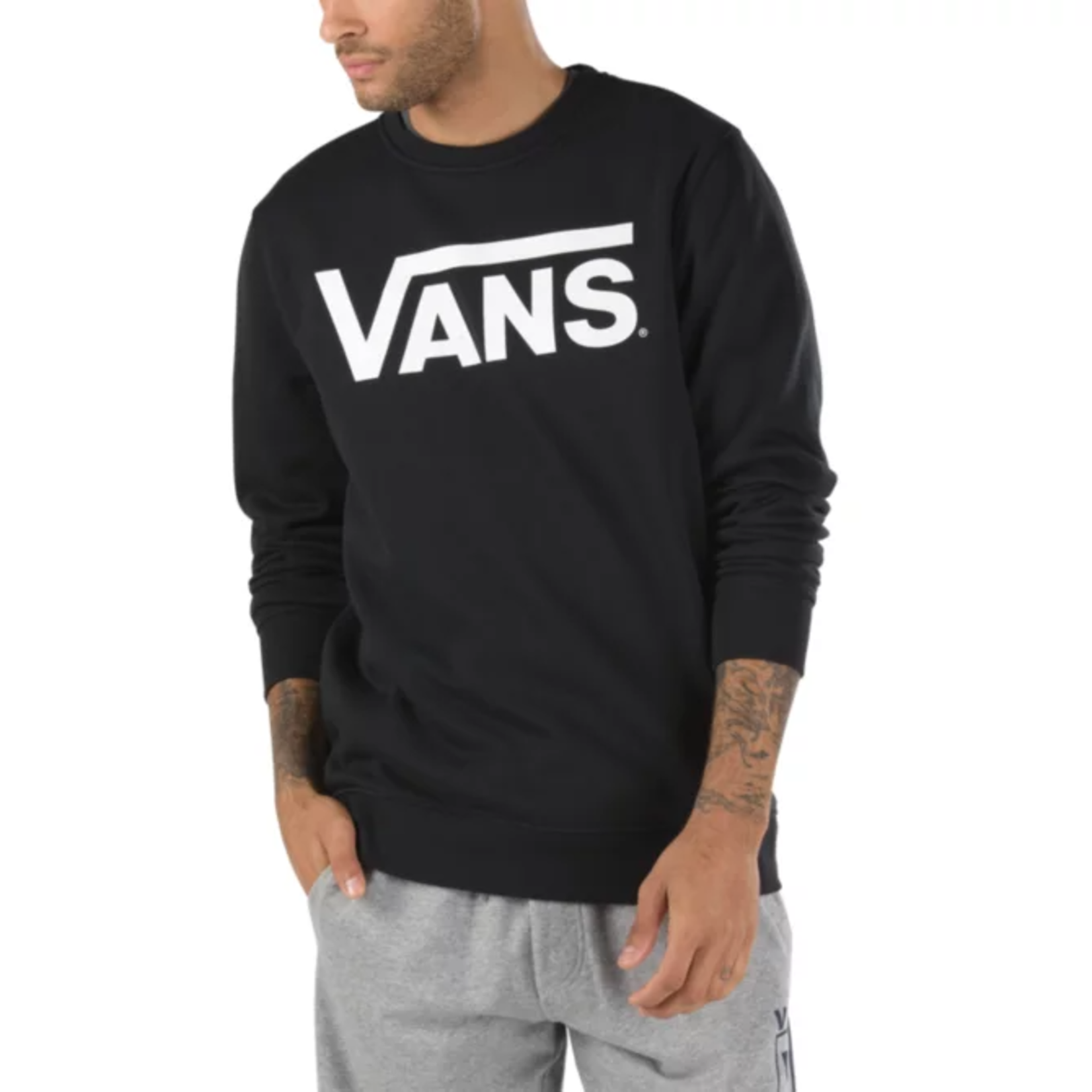 Vans Vans Classic Classic Crew Sweatshirt - Black/ White