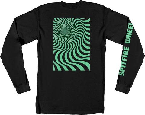 Spitfire Spitfire Swirl Box L/S T-Shirt - Black - Attic