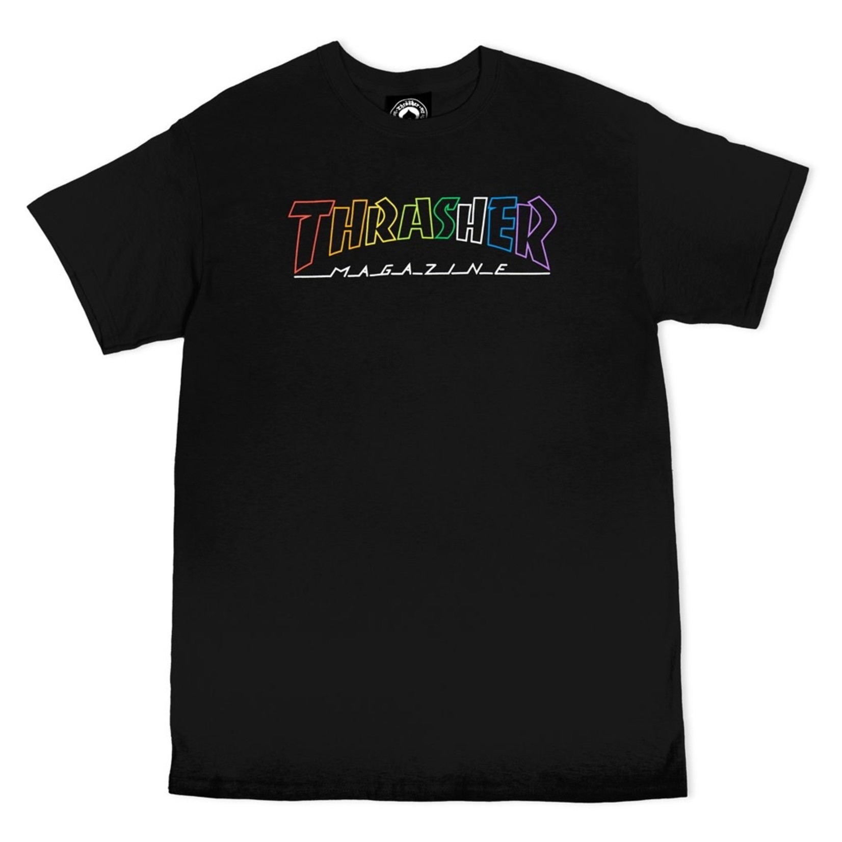 Thrasher Thrasher Magazine Outlined Rainbow Mag T-shirt - Black