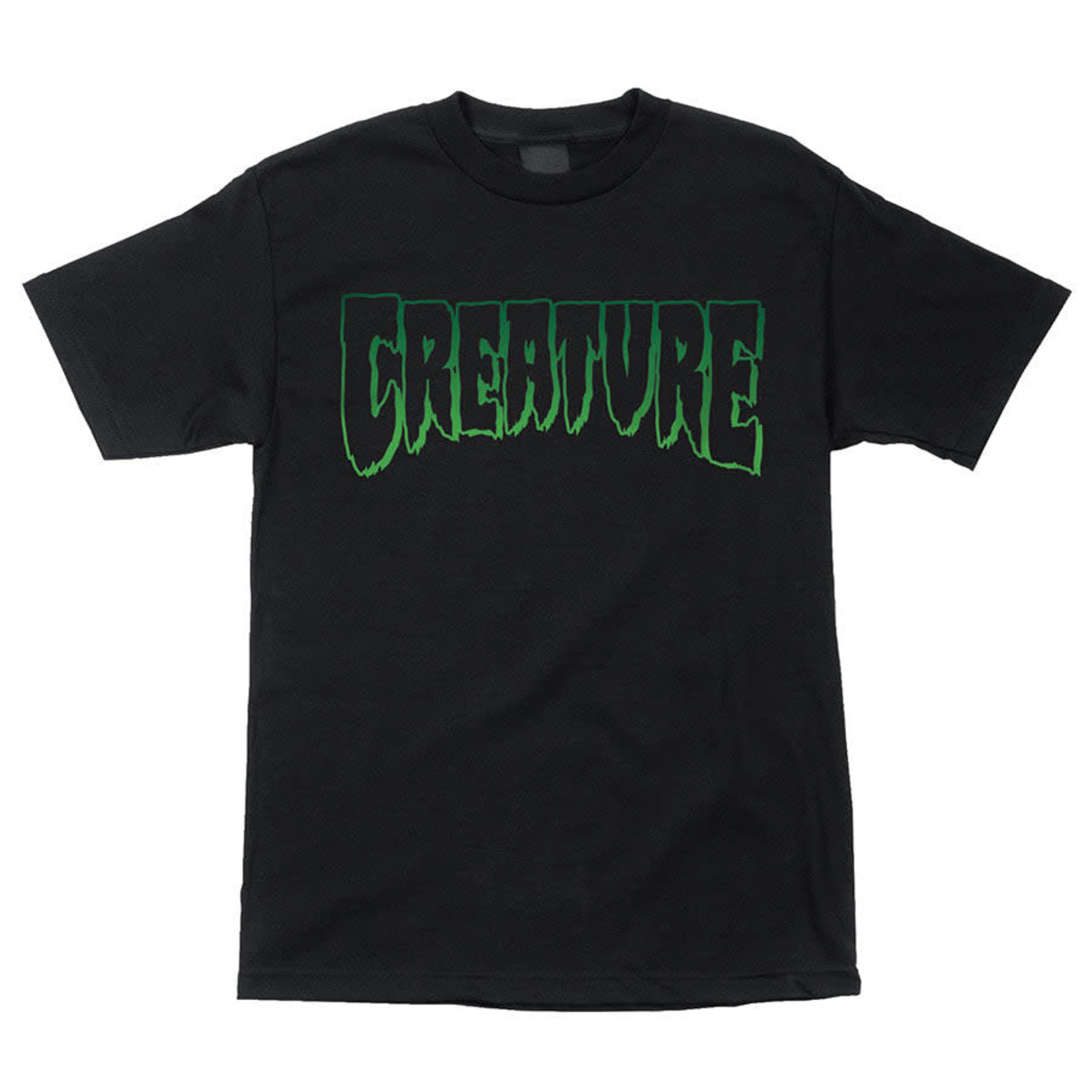 Creature Creature Logo Outline SS T-Shirt - Black