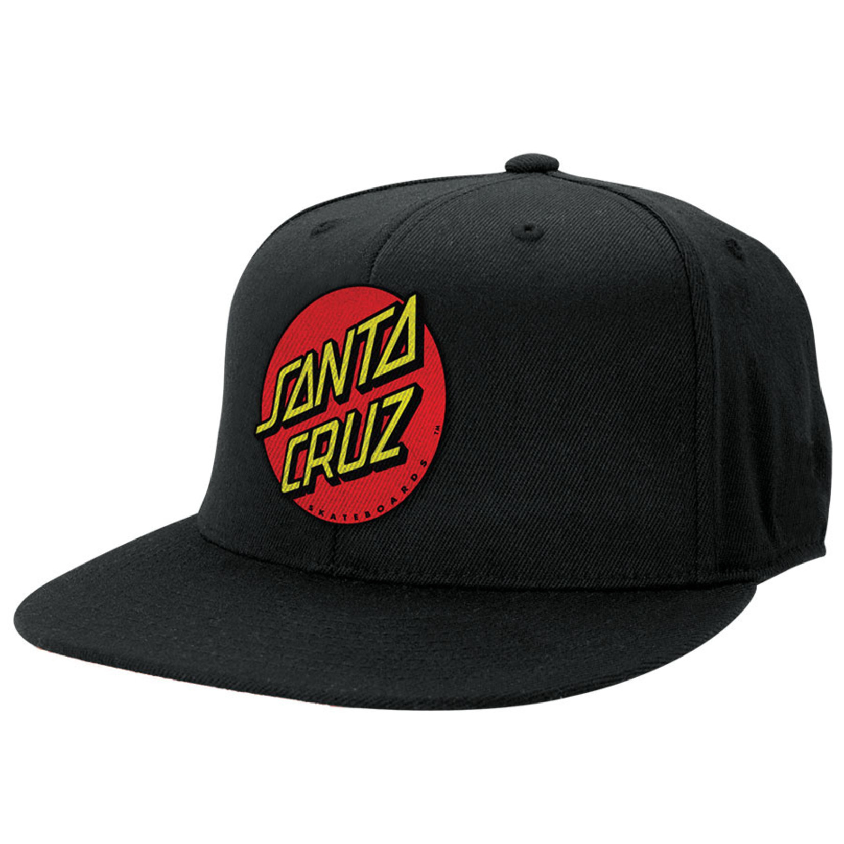 Santa Cruz Skateboards Santa Cruz Classic Dot Fitted Stretch Hat - Black S/M