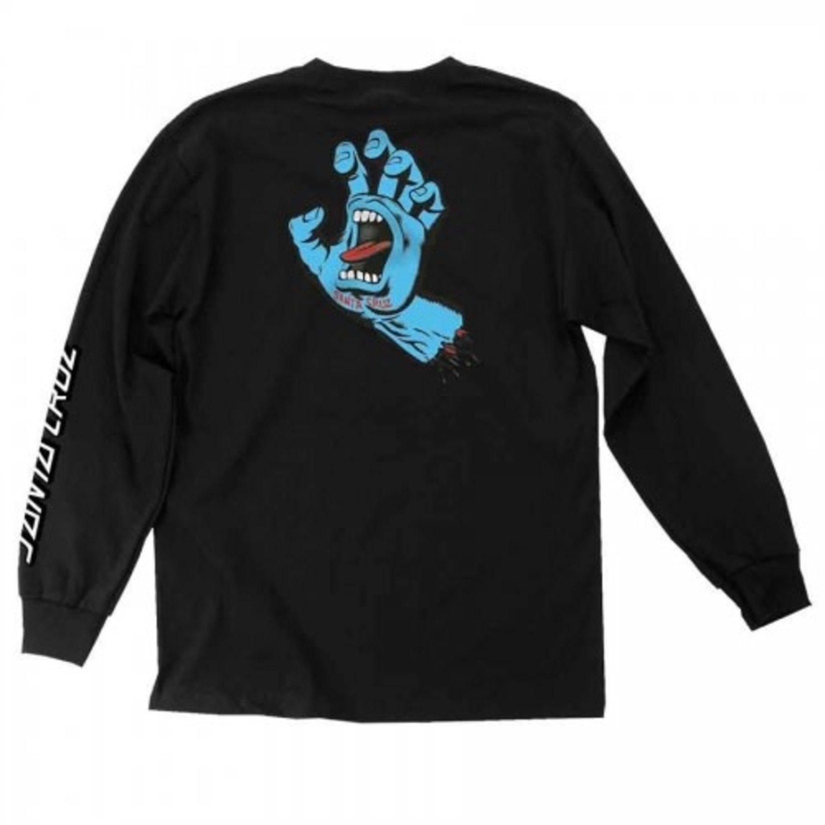 Santa Cruz Skateboards Santa Cruz Screaming Hand Regular L/S T-shirt - Black