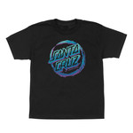 Santa Cruz Skateboards Santa Cruz Throwdown Dot Youth S/S T-Shirt - Black