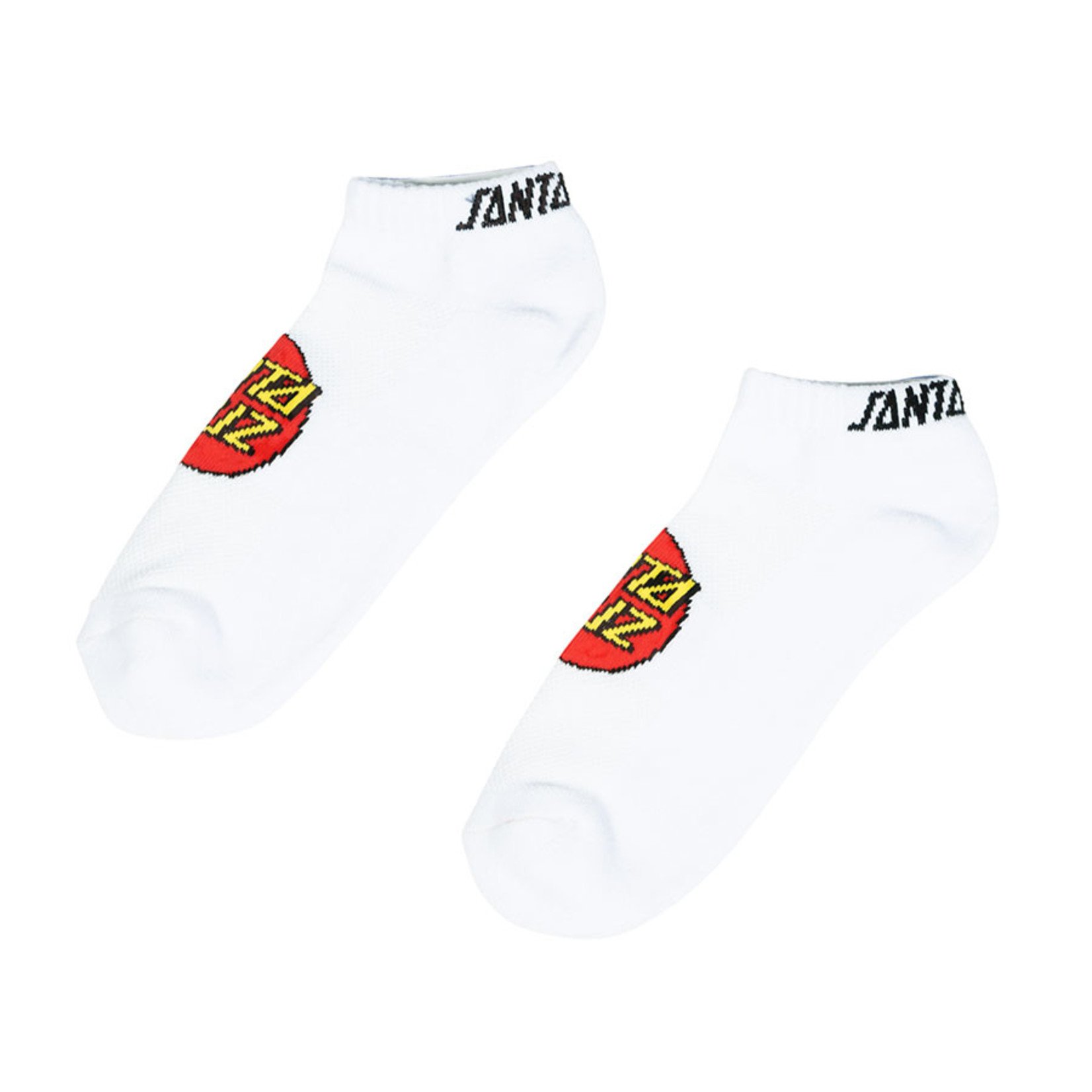 Santa Cruz Skateboards Santa Cruz Classic Dot Ankle Socks (2 Pairs) - White