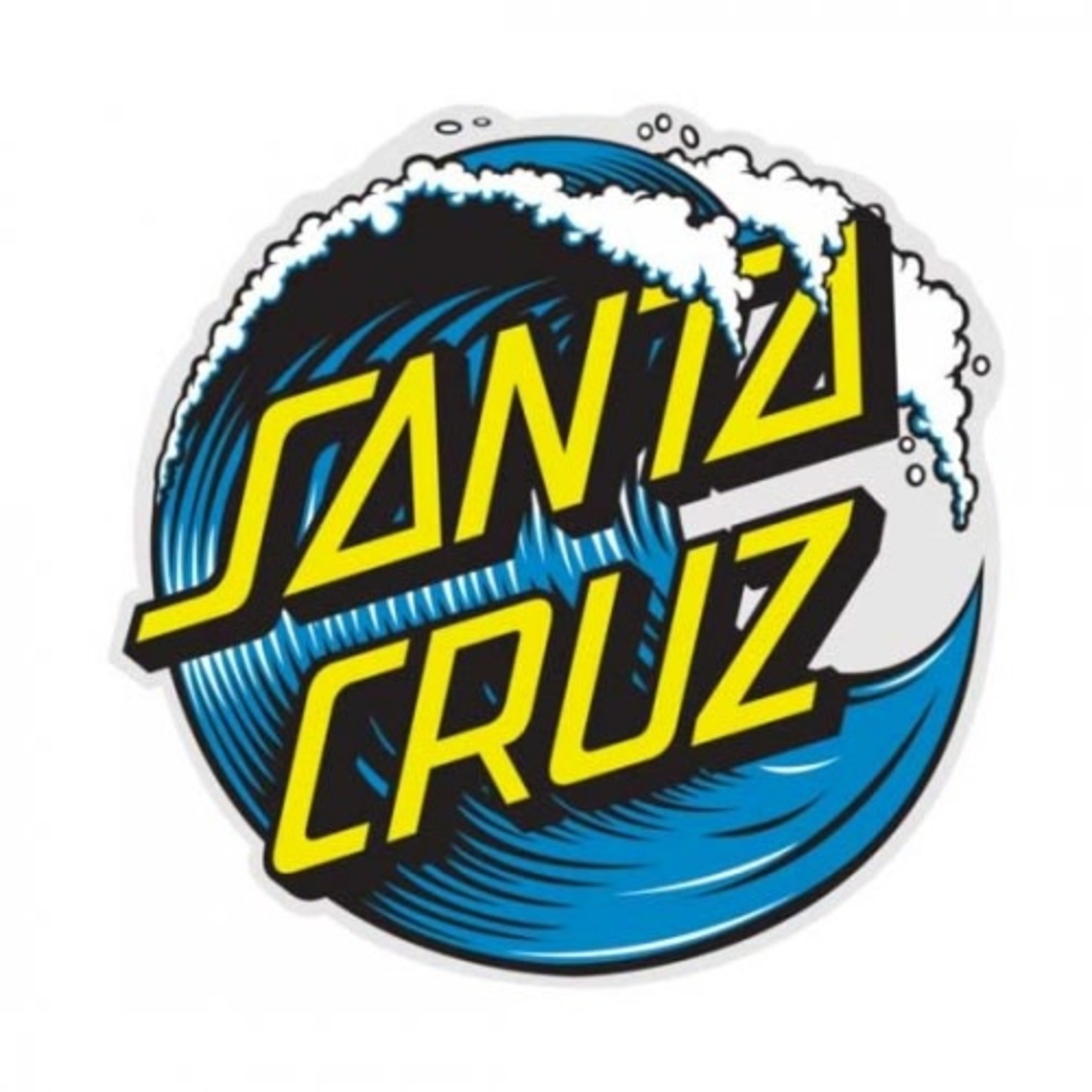 Santa Cruz Skateboards Santa Cruz Wave Dot Sticker 3" - Blue