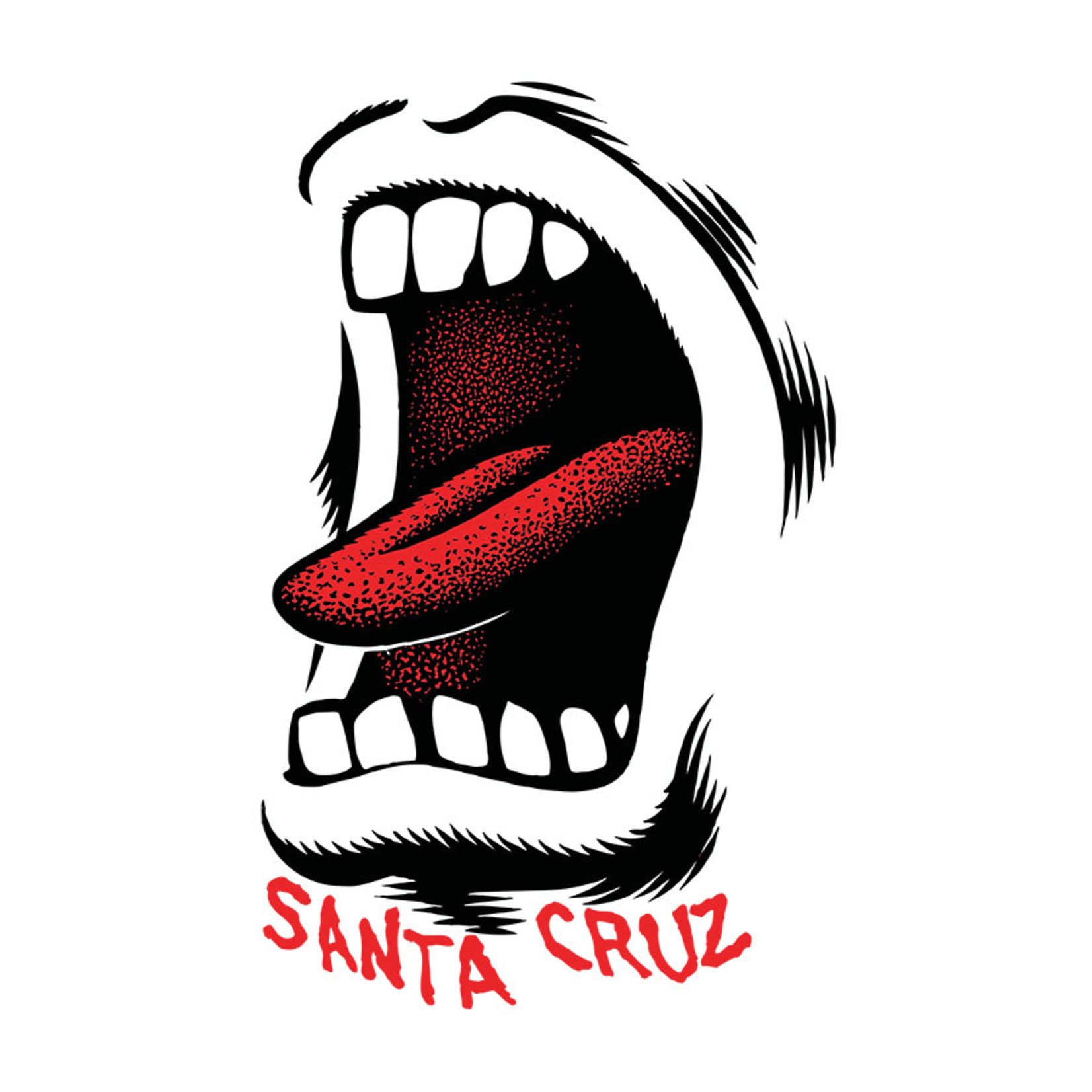 Santa Cruz Skateboards Santa Cruz Screaming Mouth Sticker 3.5 in x 2.25