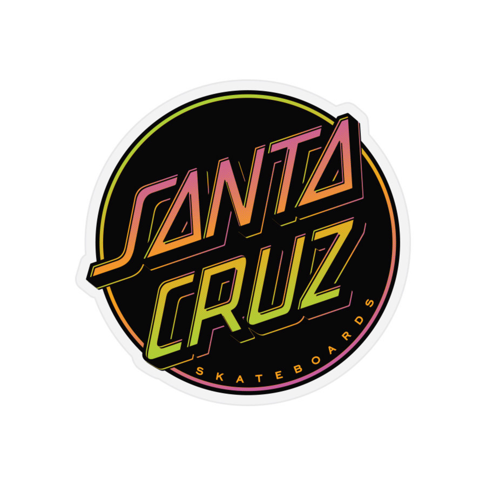Santa Cruz Skateboards Santa Cruz Contra Dot Mylar Sticker 3" x 3"