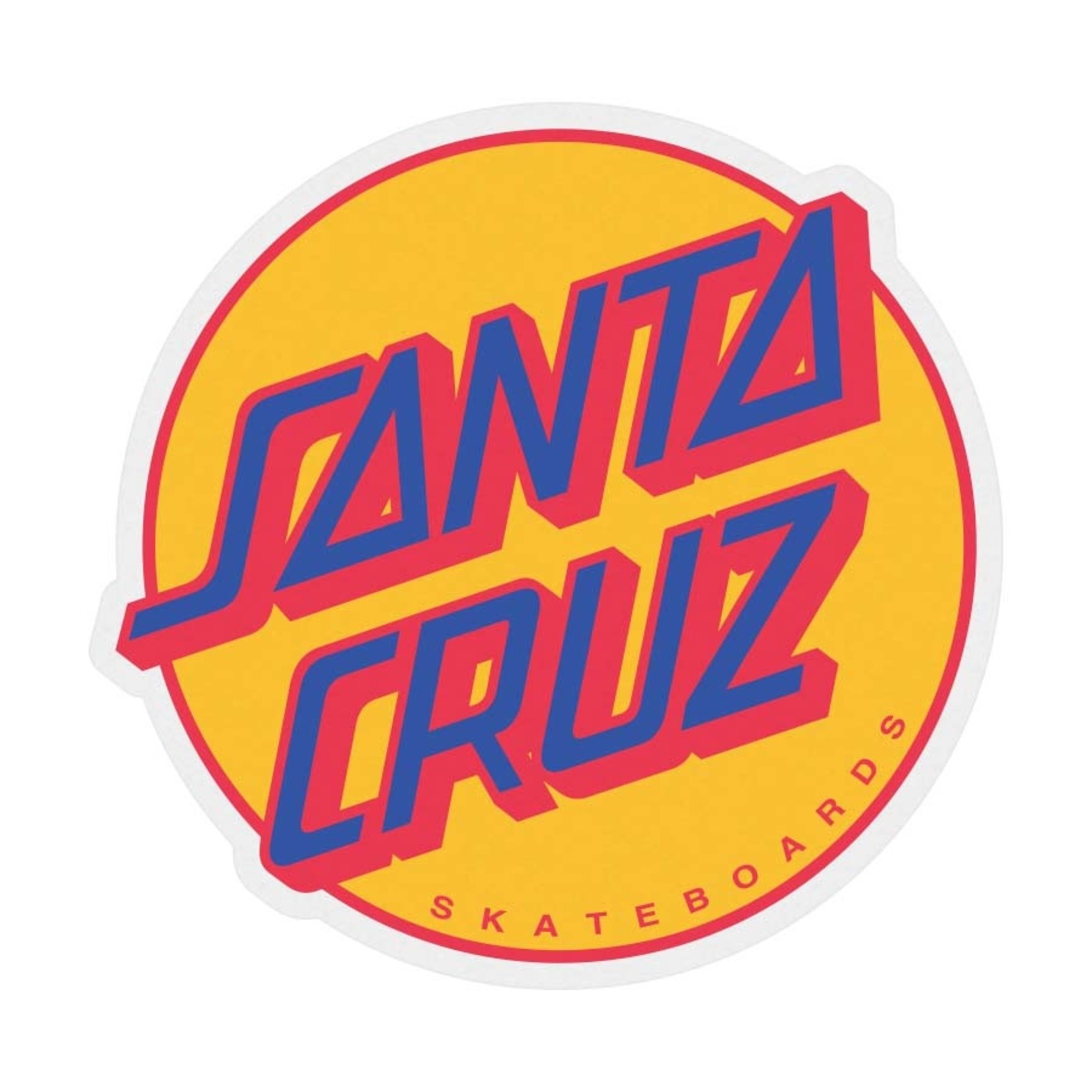 Santa Cruz Skateboards Santa Cruz Other Dot Mylar Sticker 5.75"