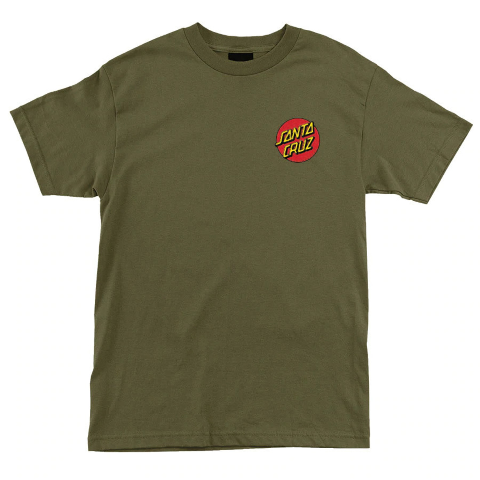 Santa Cruz Skateboards Santa Cruz Classic Dot Chest Regular T-Shirt - Military Green