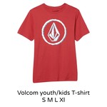 Volcom Volcom  Circle Stones youth / kids T-Shirt - Ribbon Red