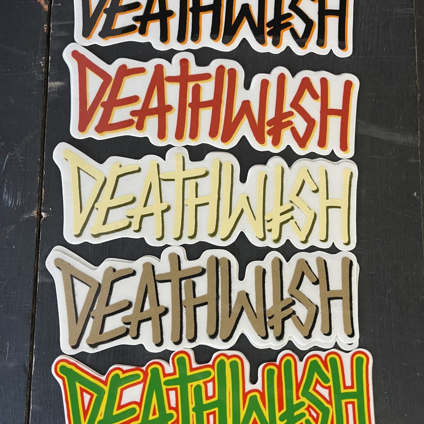 Death Wish Deathwish Deathspray III Sticker (Assorted Colors) 6" x 2"