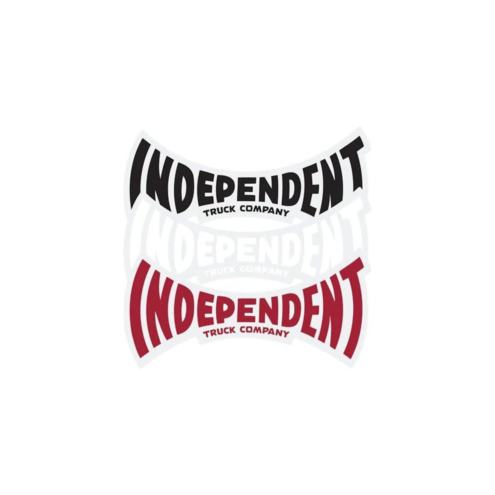 Independent Independent 3" ITC Span Sticker - White,Red,Black