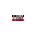 Independent Independent 2" Bar Vinyl Sticker - Red or White or Black