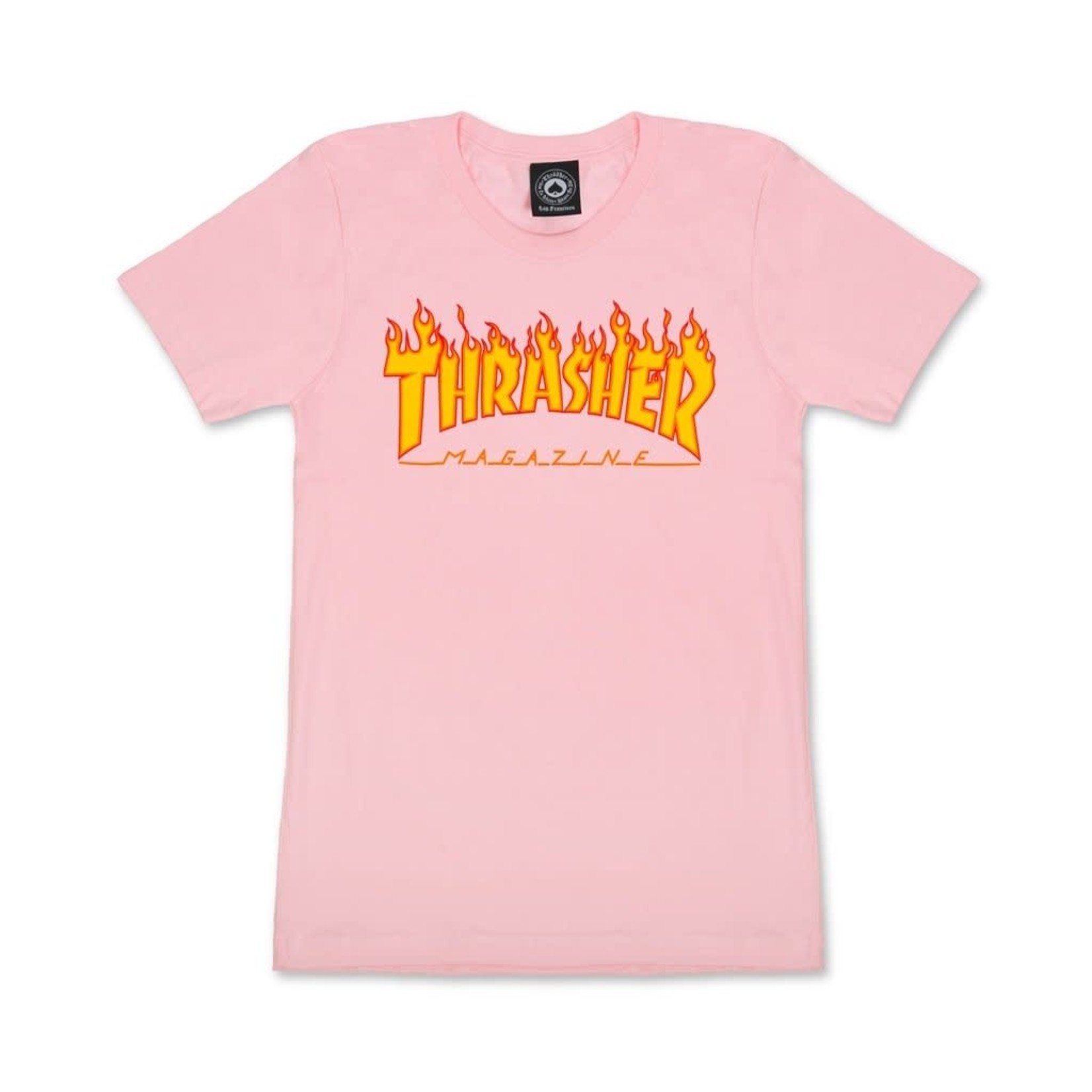 Thrasher Thrasher Flame Logo Girls T-Shirt - Pink -