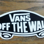 Vans Vans "Off the Wall" Sticker 4" - Black