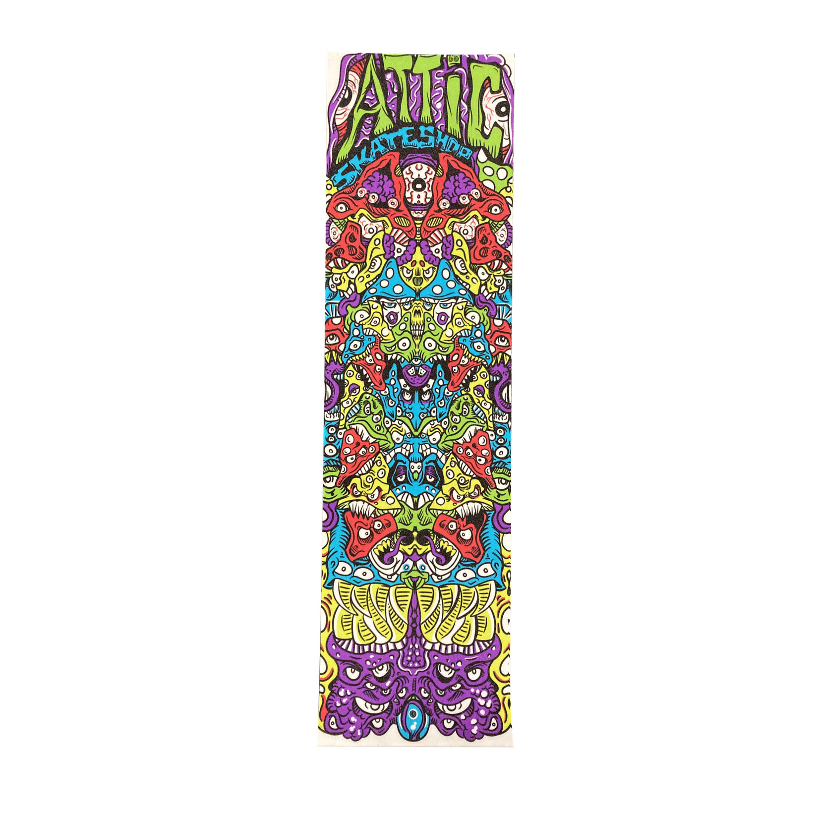 ATTIC ATTIC - Clear Puking Mushrooms Griptape 9" x 33"