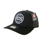 ATTIC Attic 97 Mesh Snapback Hat - Black/ Black