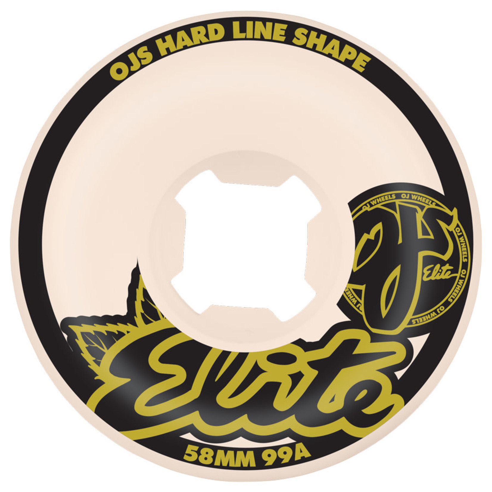 OJ Wheels OJ - Elite Hardline Wheels - 58mm 99a - (Set of 4)