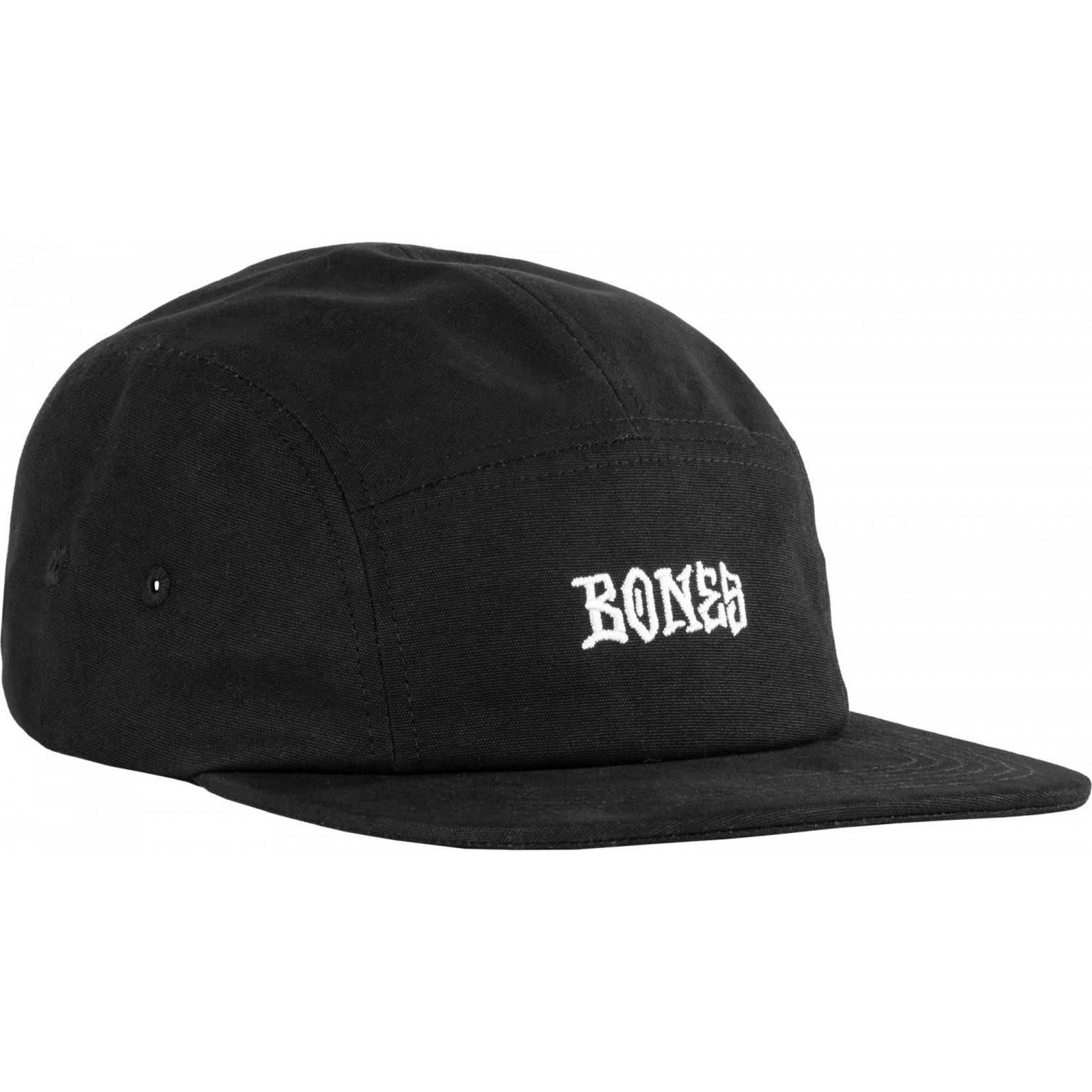 Bones Bones Wheels 5 Panel Stitch Hat - Black