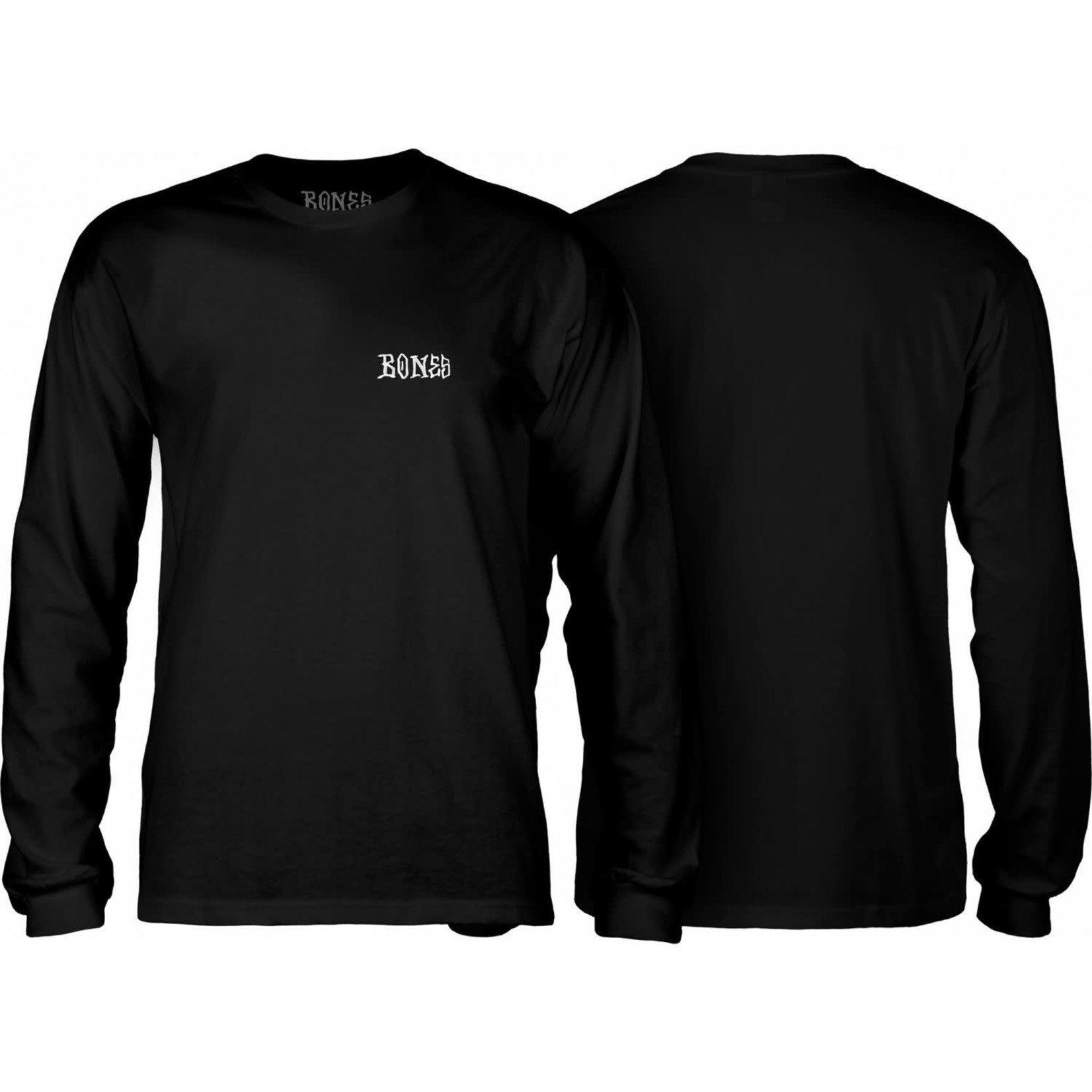 Bones Bones Wheels Stitch L/S T-Shirt - Black