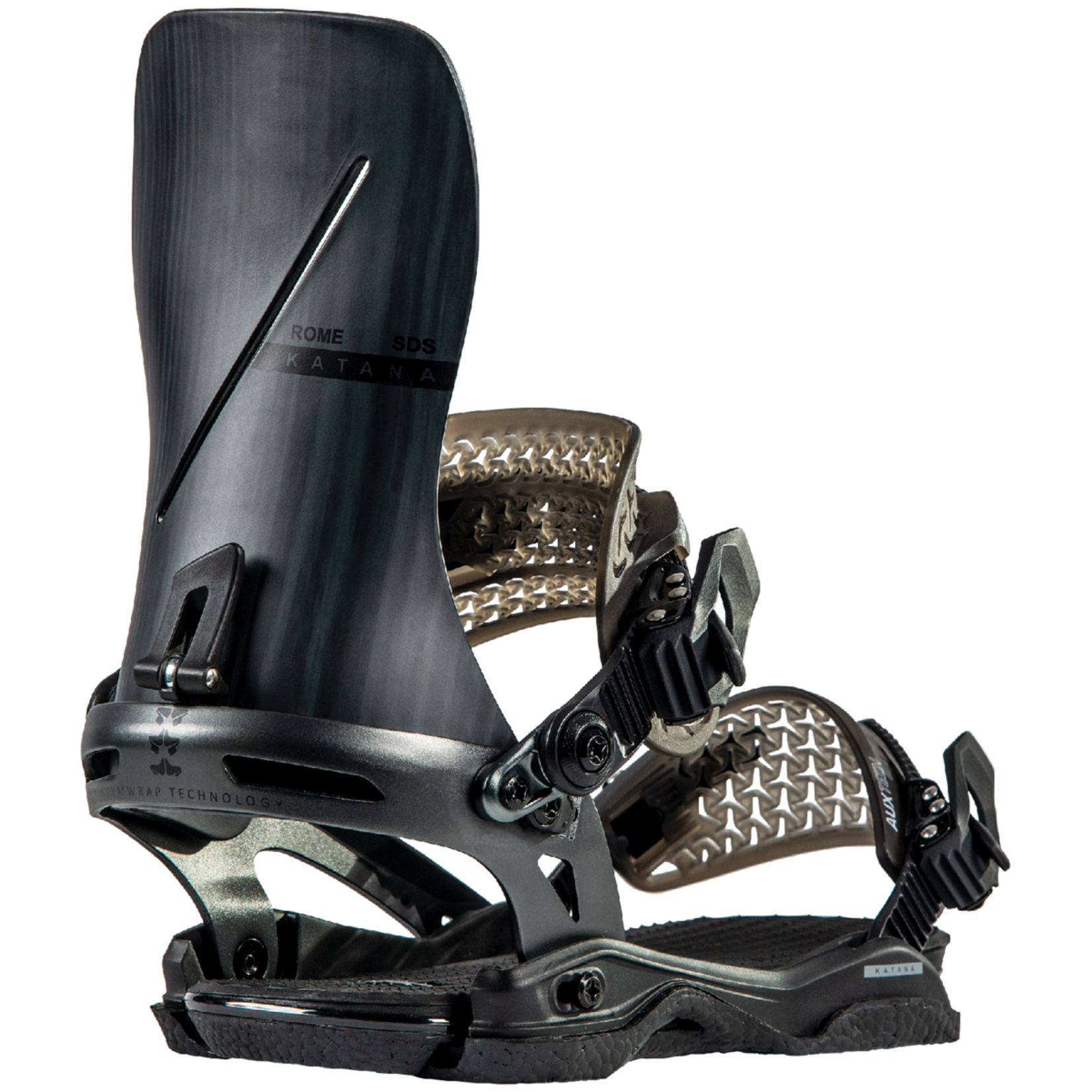 Rome SDS 2023 Rome Katana Snowboard Bindings - Black Grain