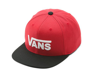 Vans Kids Drop V II Snapback Attic True Snow Red/Black & - - Shop Skate