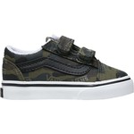 Vans Vans Velcro Old Skool V Camo Shoe - Black/Timberwolf