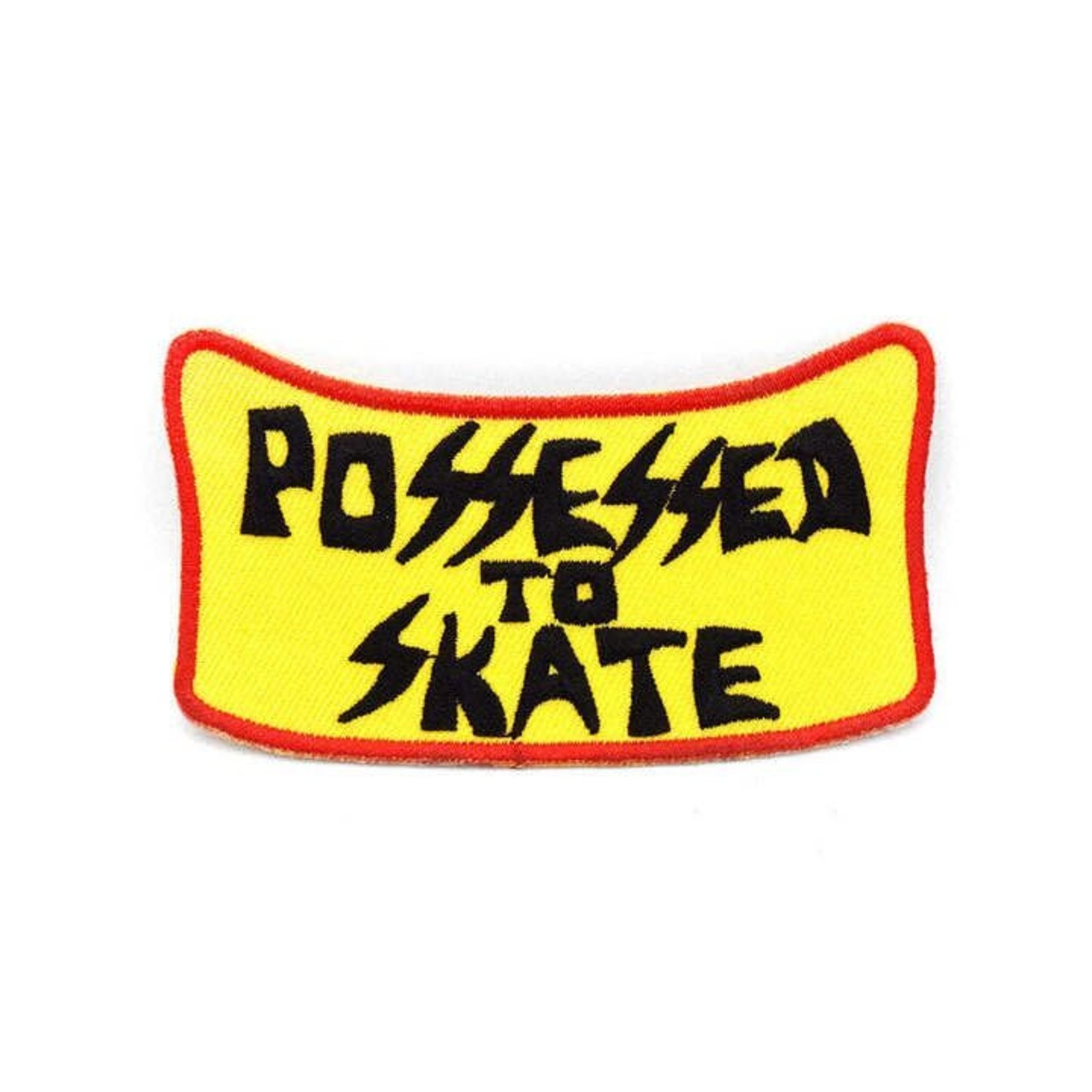 Suicidal Skates Suicidal Skates Possessed to Skate Patch 3.25" x 2" - Yellow