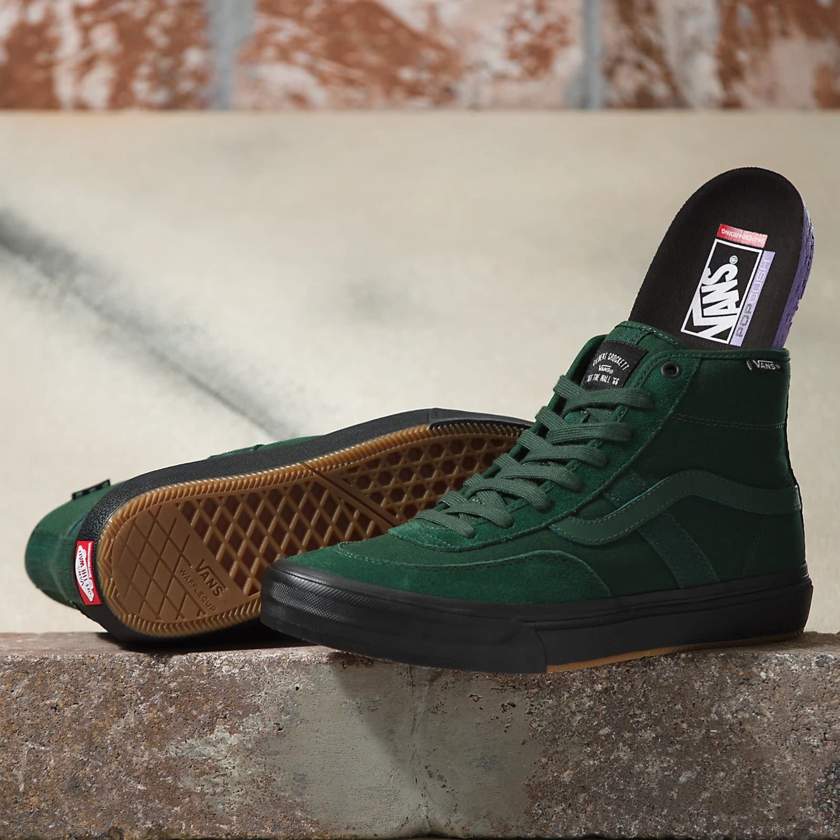 Vans Vans Crockett High Shoe - Dark Green/Black