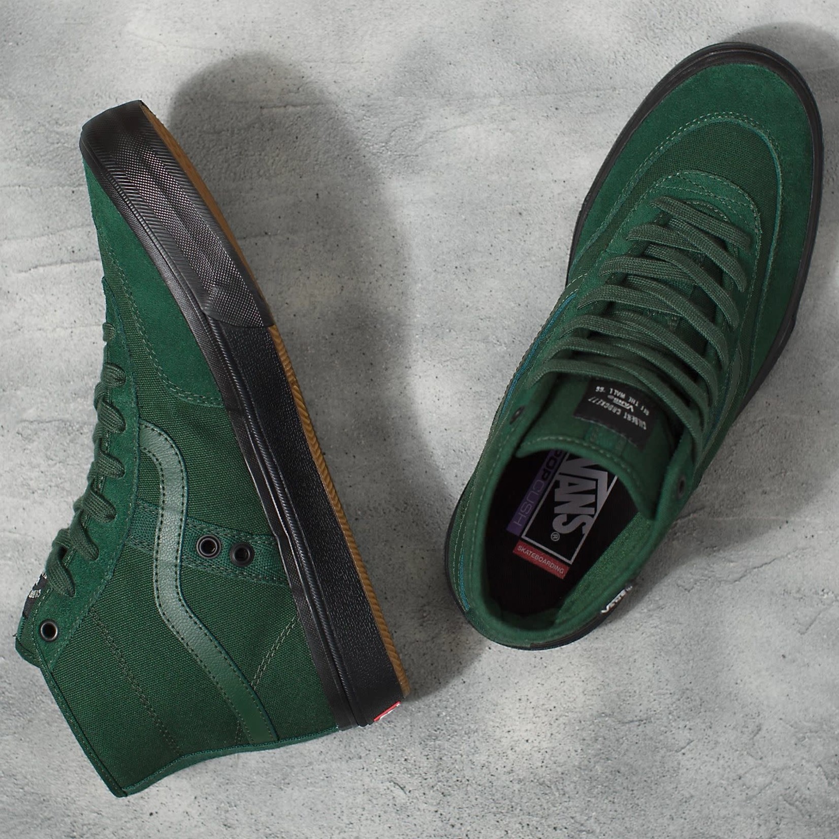 Vans Vans Crockett High Shoe - Dark Green/Black