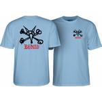Powell Peralta Powell Peralta Rat Bones T Shirt - Slate Blue XL
