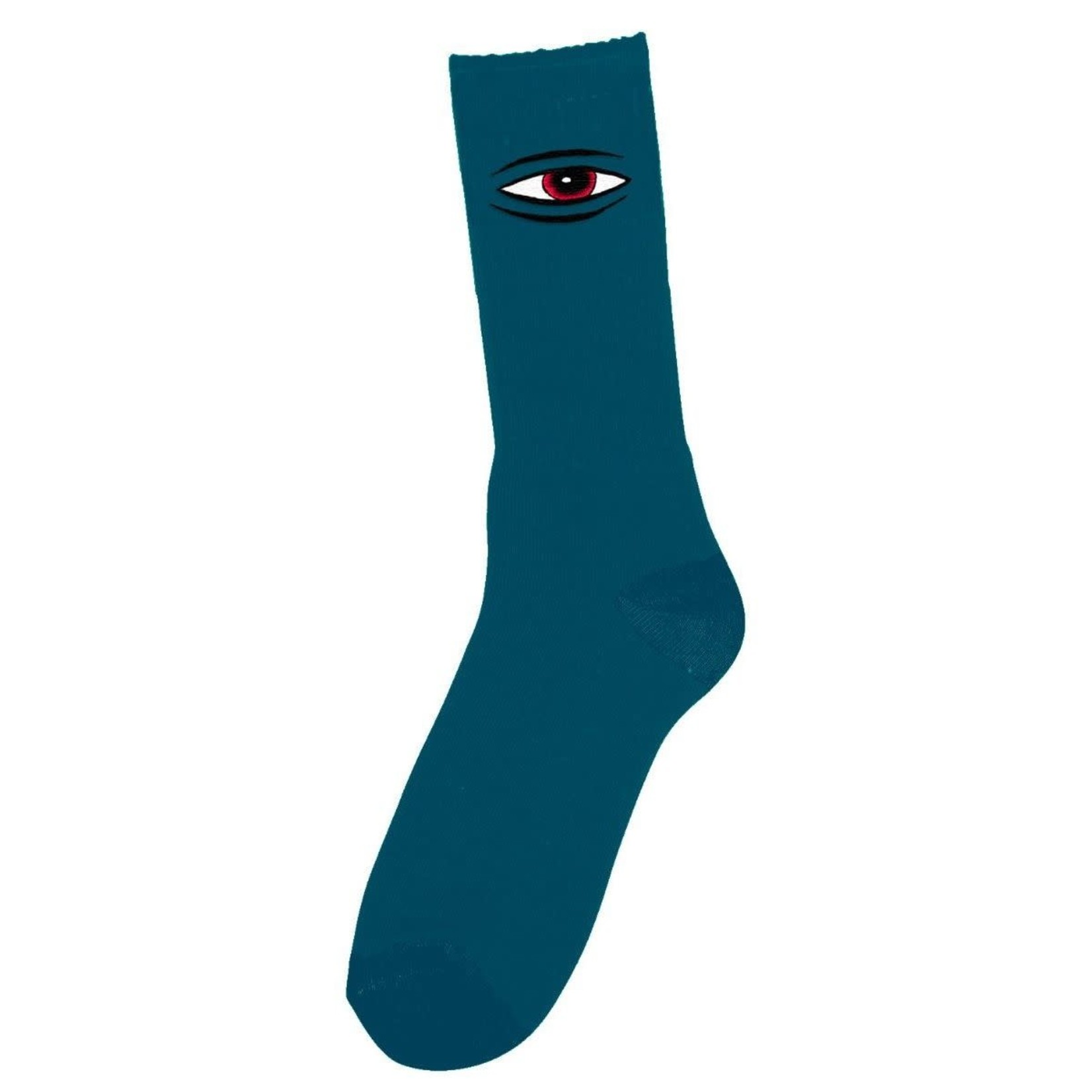 Toy Machine Toy Machine Sect Eye Embroidered Socks - Ocean