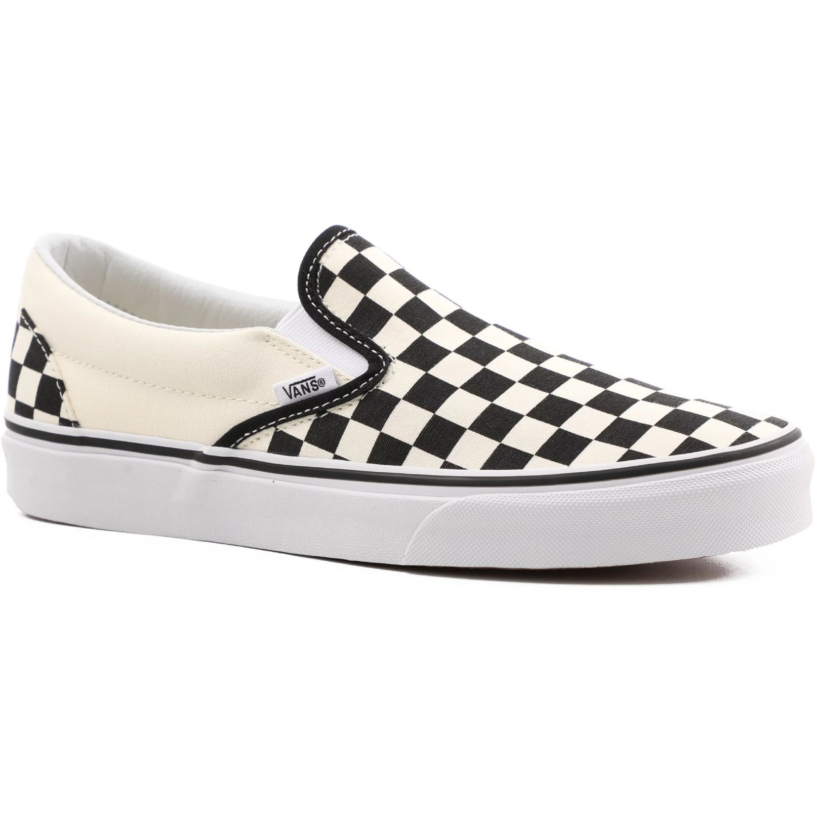 Vans Vans Classic Slip-On Youth Skate Shoes - Checker/Black/True White -