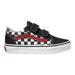 Vans Vans Youth Old Skool V Shoes - Check Black/Red -