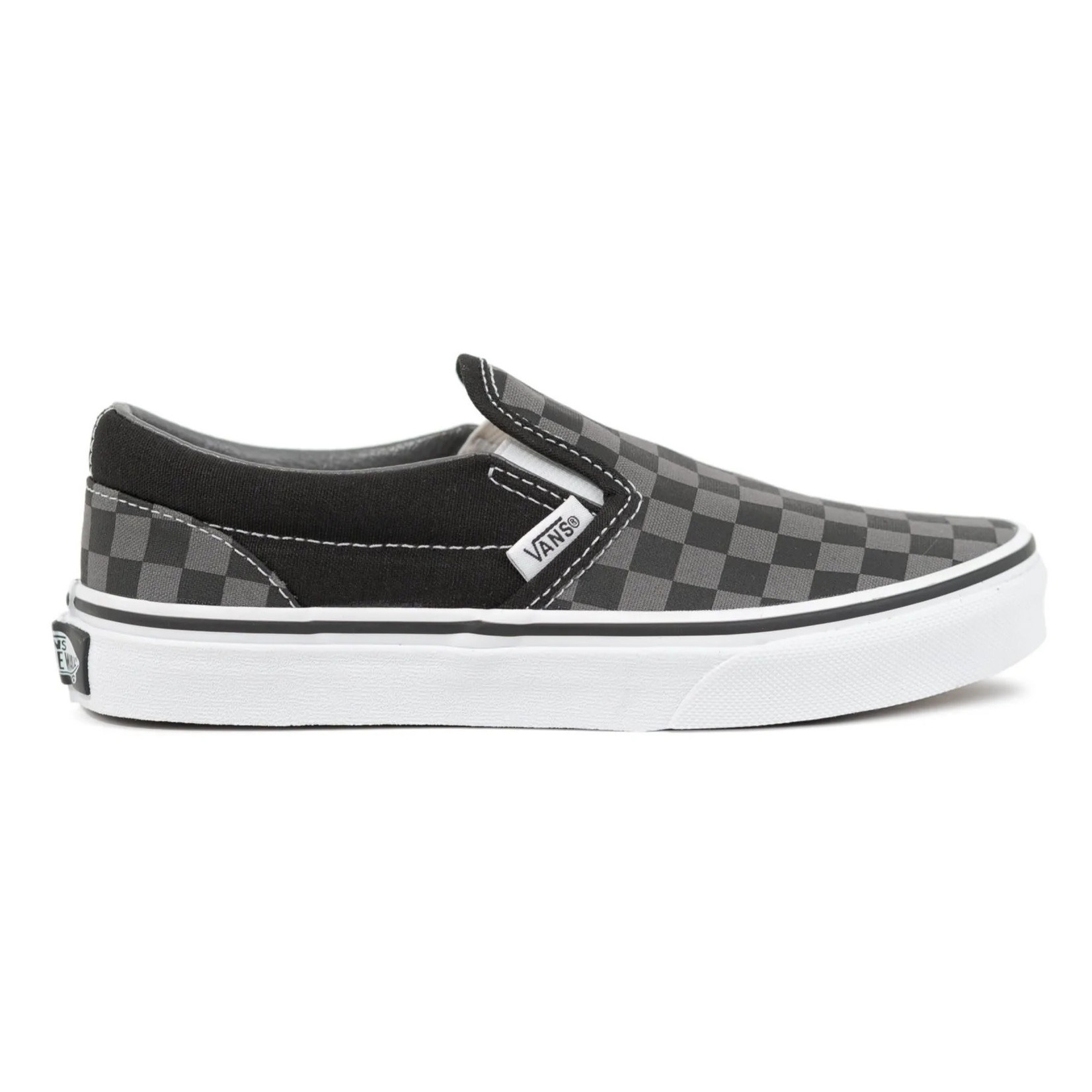 Vans Vans Classic Slip-On Youth Skate Shoes - Checker/Black/Pewter -