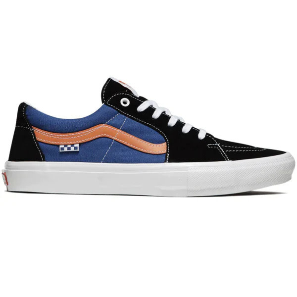Vans Mens Skate Sk8Low Dragon Flame Shoes Blue/Orange Attic Skate