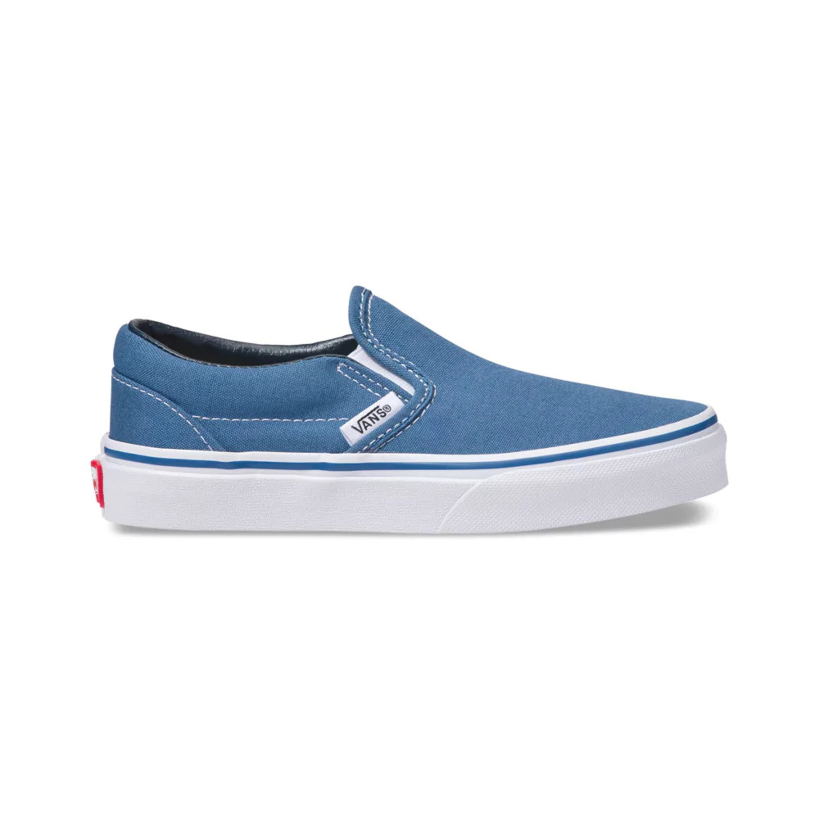 Vans Vans Classic Slip-On Youth Skate Shoes - Navy/True White -