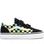 Vans Vans Old Skool V Kids Shoes - Neon Glow Check -