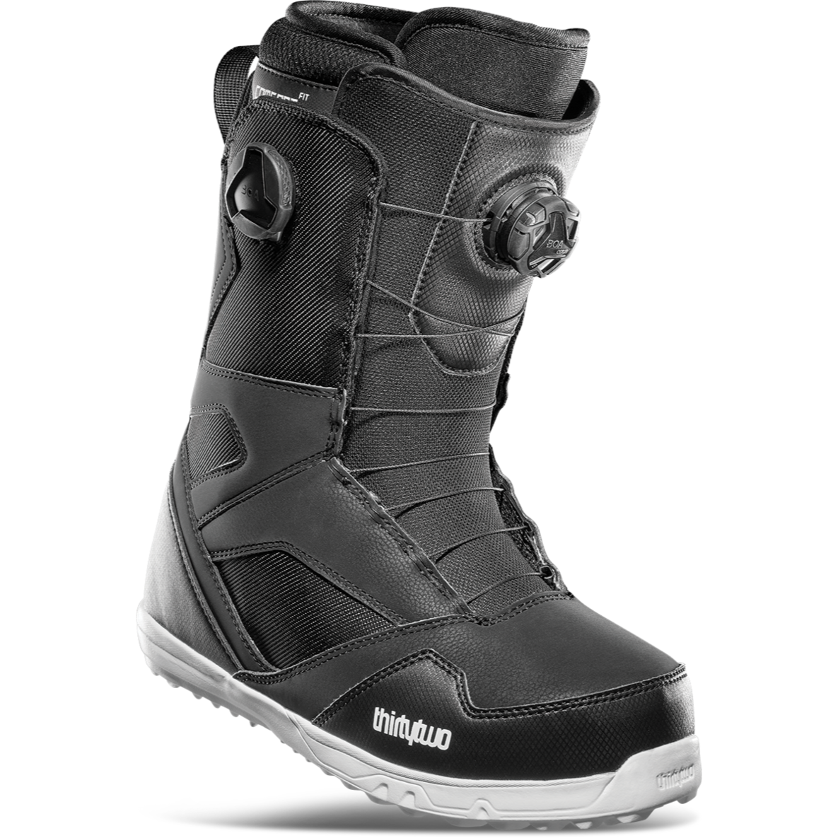 ThirtyTwo STW Double BOA Snowboard Boot 2025 - Schwarzer Ski Boot Mit Dual BOA System