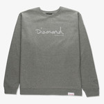 Diamond Diamond Tonal OG Script Crewneck - Gunmetal Heather