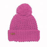 Coal Headwear Coal Kate Waffle Knit Pom Beanie - Deep Pink