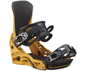 スノーボード 22-23 SALOMON DISTRICT M YELLOW Salomon 2023 Salomon District Snow Bindings - Yellow - Attic Skate