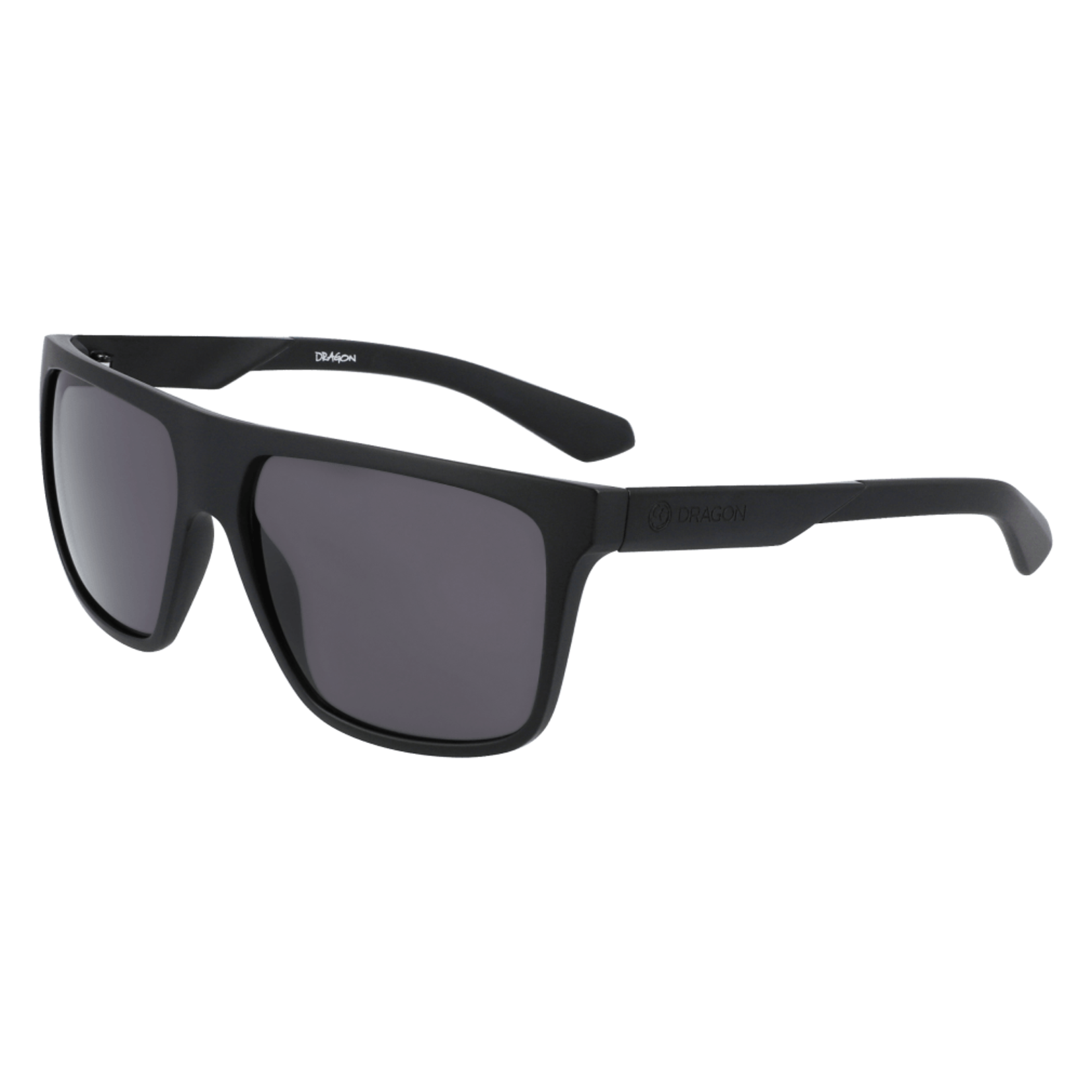 Weekend Riot Matte Black Polarized Uni-Sex D-Frame Sunglasses | Le Specs